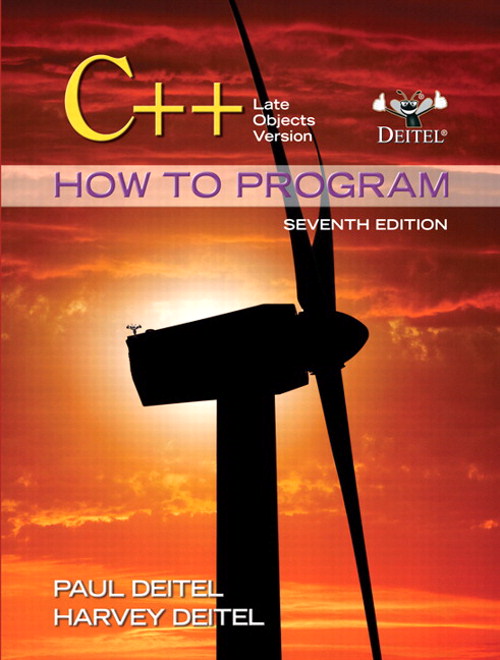C++ How to Program Late Objects Version, 7th Edition InformIT