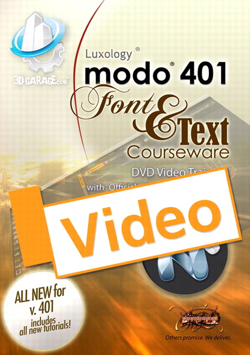 modo Text and Font Courseware, Streaming Video
