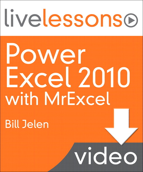 Power Excel 2010 with MrExcel LiveLessons: Lesson 8 Charting and SmartArt