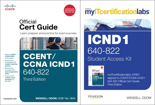 CCENT/CCNA ICND1 MyITCertificationlab 640-822 Official Cert Guide Bundle