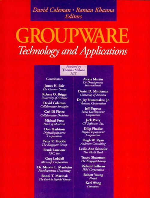 Groupware: Technology and Applications