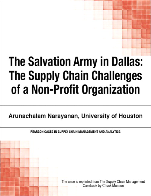 Salvation Army in Dallas. The: The Supply Chain Challenges of a Non-Profit Organization