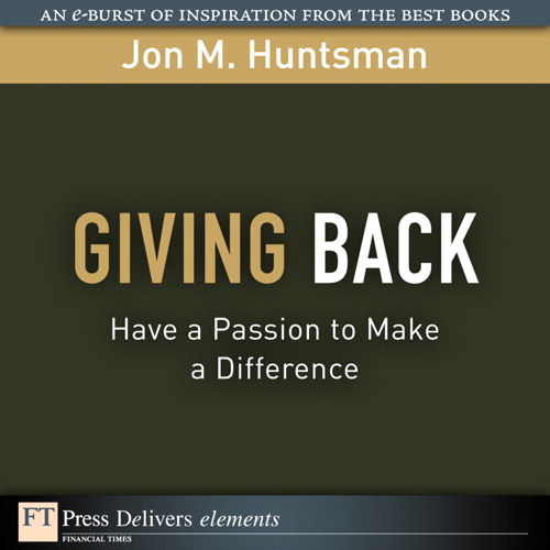 Giving Back: Have a Passion to Make a Difference