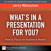 What's In a Presentation for You? How to Focus on Audience Needs
