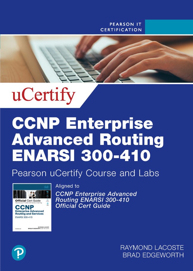 CCNP Enterprise Advanced Routing ENARSI 300-410 Pearson uCertify Course and Labs Access Code Card