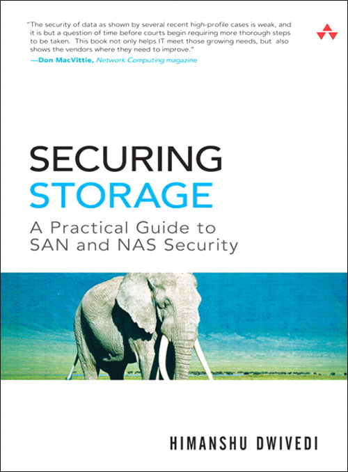 Securing Storage: A Practical Guide to SAN and NAS Security (paperback)