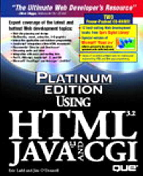 PE USING HTML 3.2, JAVA 1.1 & CGI