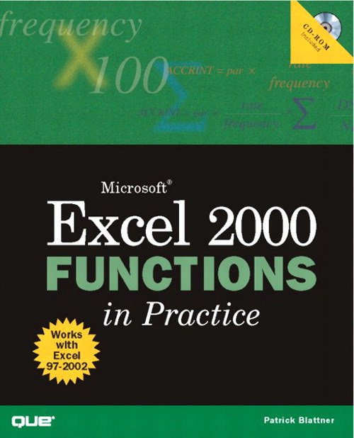 Microsoft Excel 2000 Functions in Practice