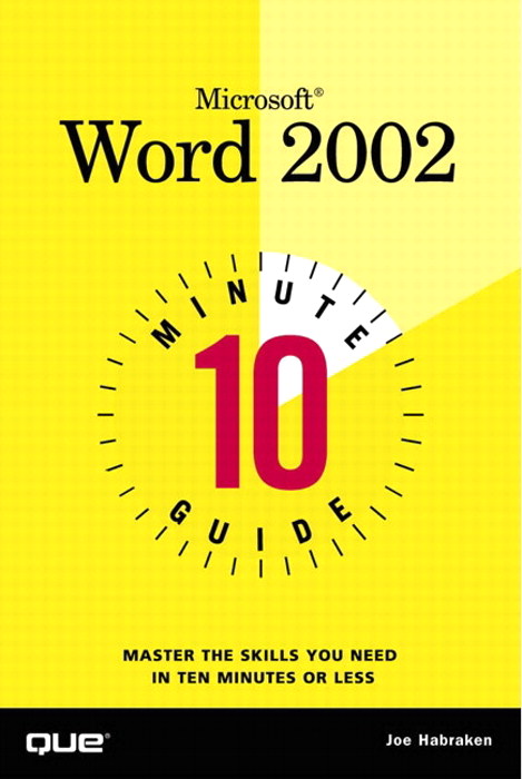 10 Minute Guide to Microsoft Word 2002