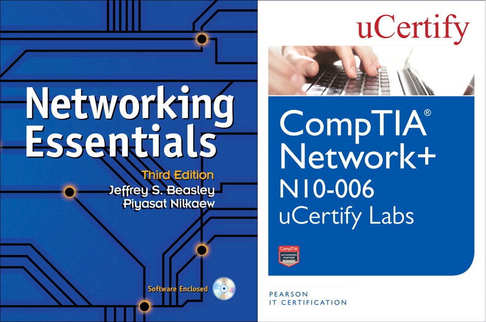 Networking Essentials Textbook and CompTIA Network+ N10-006 uCertify Labs Bundle