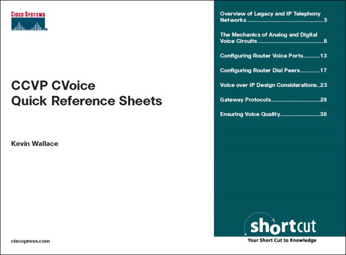 CCVP CVoice Quick Reference Sheets