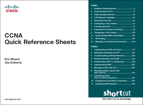 CCNA Quick Reference Sheets (CCNA Exam 640-802)