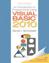 Introduction to Programming Using Visual Basic 2010, 8th Edition