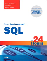 Sams Teach Yourself SQL in 24 Hours, Safari, 5th Edition