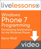 Lesson 16: Using the Windows Phone Silverlight Tool Kit, Downloadable Verison