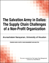 Salvation Army in Dallas. The: The Supply Chain Challenges of a Non-Profit Organization