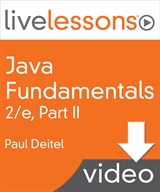 Java Fundamentals LiveLessons Parts I, II, III, and IV (Video Training): Part II, Lesson 12: GUI Components: Part 1, Downloadable Version