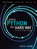 book cover: Learn Python the Hard Way, Fifth Edition