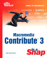 Macromedia Contribute 3 in a Snap