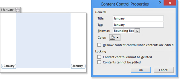Edit Content Control Word 2016