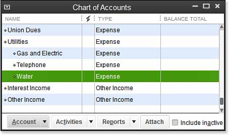 My Chart Of Accounts Utility