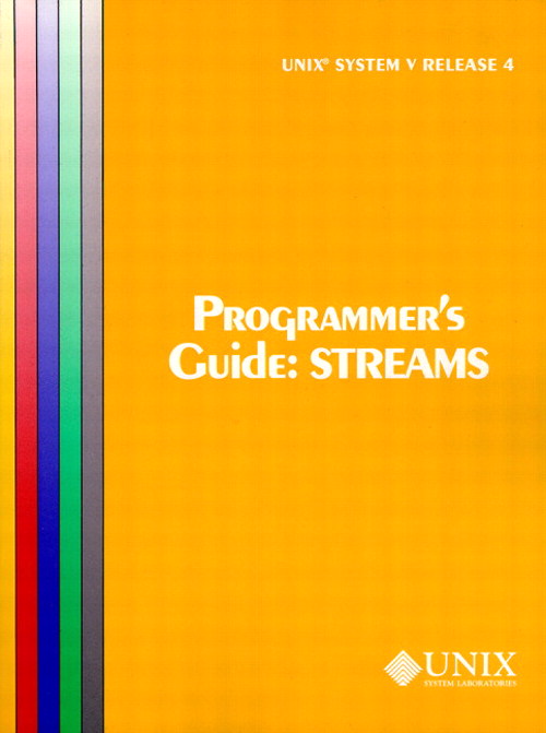 UNIX System V Release 4 Programmer's Guide Streams (Uniprocessor Version)