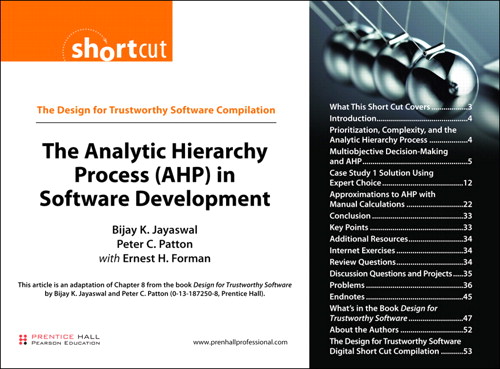 Analytic Hierarchy Process (AHP) in Software Development (Digital Short Cut), The