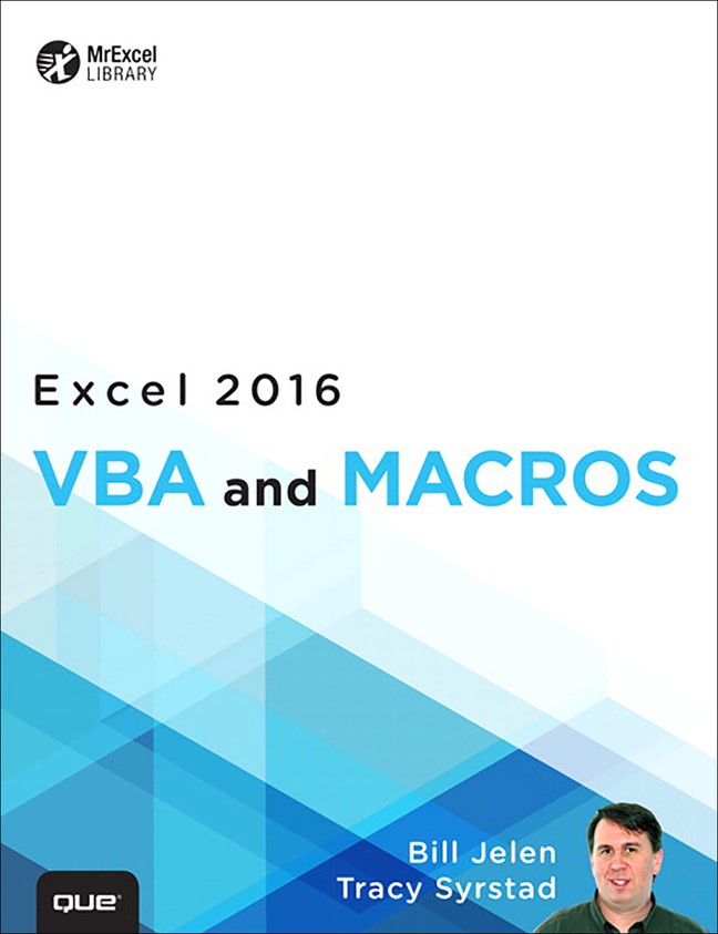 Excel 2016 VBA and Macros