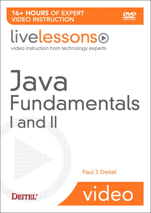 Java Fundamentals I and II LiveLesson (Video Training)