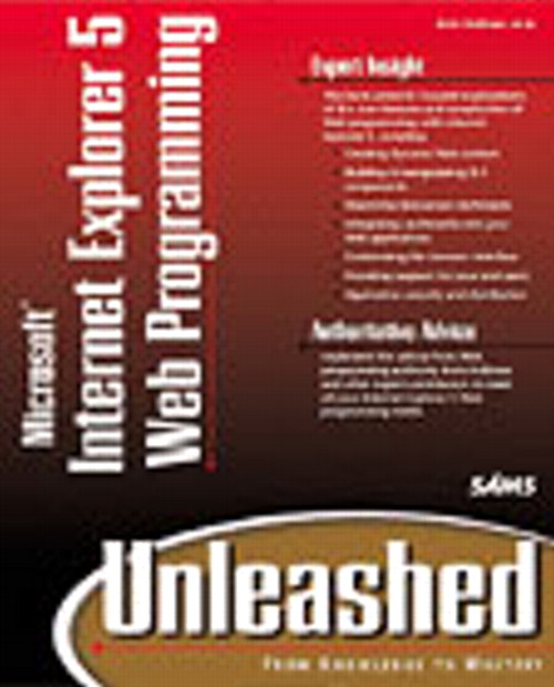 Internet Explorer 5 Web Programming Unleashed