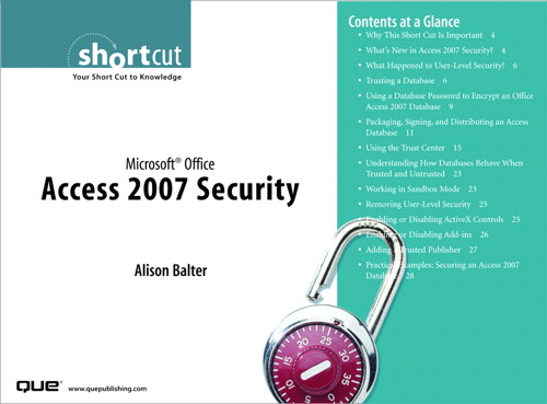 Microsoft Office Access 2007 Security (Digital Short Cut)