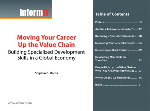 Moving Your Career Up the Value Chain: Building Specialized Development Skills in a Global Economy (Digital Short Cut)