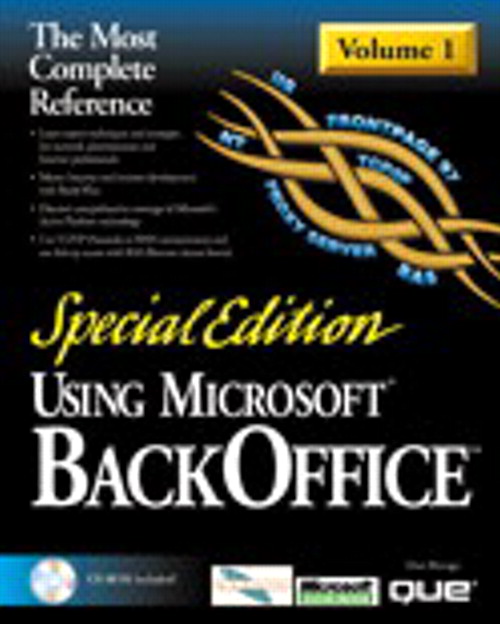 Special Edition Using BackOffice Second Edition Volume 1, 2nd Edition ...