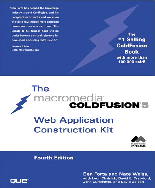 ColdFusion 5 Web Application Construction Kit, 4th Edition