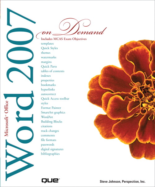 Microsoft Office Word 2007 On Demand