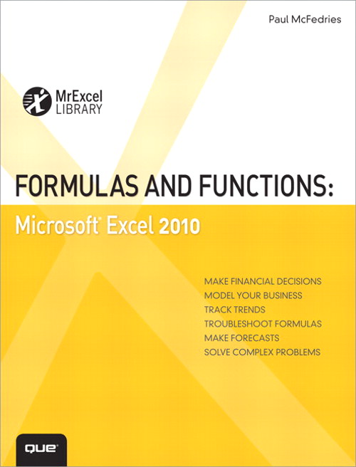 Formulas and Functions: Microsoft Excel 2010