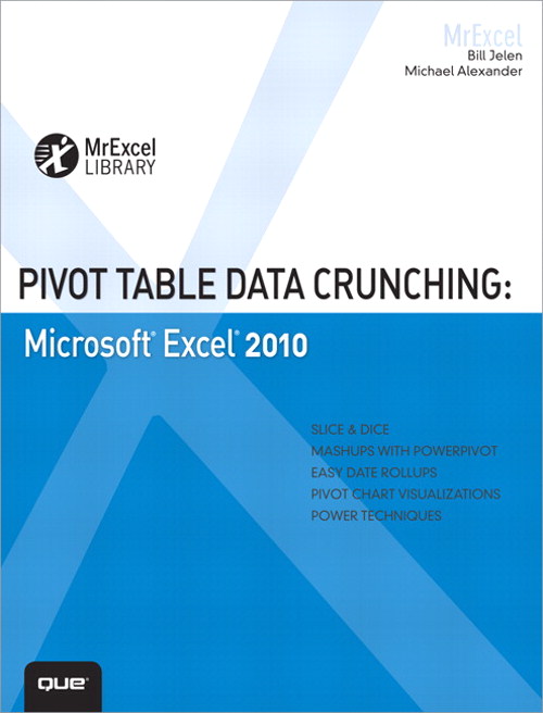 Pivot Table Data Crunching Microsoft Excel 2010 InformIT