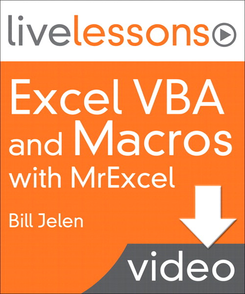 Excel VBA and Macros with MrExcel LiveLessons (Video Training), (Downloadable Video)
