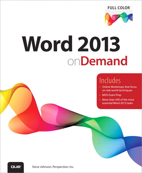 Word 2013 on Demand