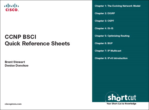 CCNP BSCI Quick Reference Sheets: Exam 642-901 (Digital Short Cut)