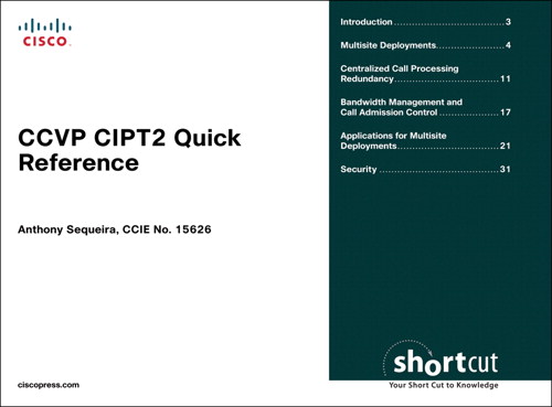 CCVP CIPT2 Quick Reference