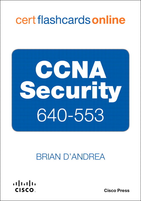 CCNA Security 640-553 Cert Flash Cards Online, Retail Packaged Version