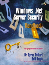 Windows .NET Server Security Handbook