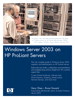 Windows Server 2003 on HP ProLiant Servers