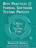 Best Practices for the Formal Software Testing Process: A Menu of Testing Tasks