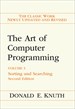 Art of Computer Programming, Volume 3: Sorting and Searching, 2nd Edition 
