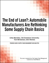 The End of Lean?: Automobile Manufacturers Are Rethinking Some Supply Chain Basics