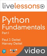 Python Fundamentals LiveLessons Part I: Getting Started; IPython & Jupyter Notebooks Test-Drives; Python Programming Intro; Control Statements; Functions; Lists & Tuples Intro; (Optional) Basic Descriptive Statistics