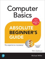 Computer Basics Absolute Beginner's Guide, Windows 10 Edition, 9th Edition