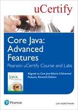 Core Java: Advanced Features Pearson uCertify Course and Labs Access Code Card